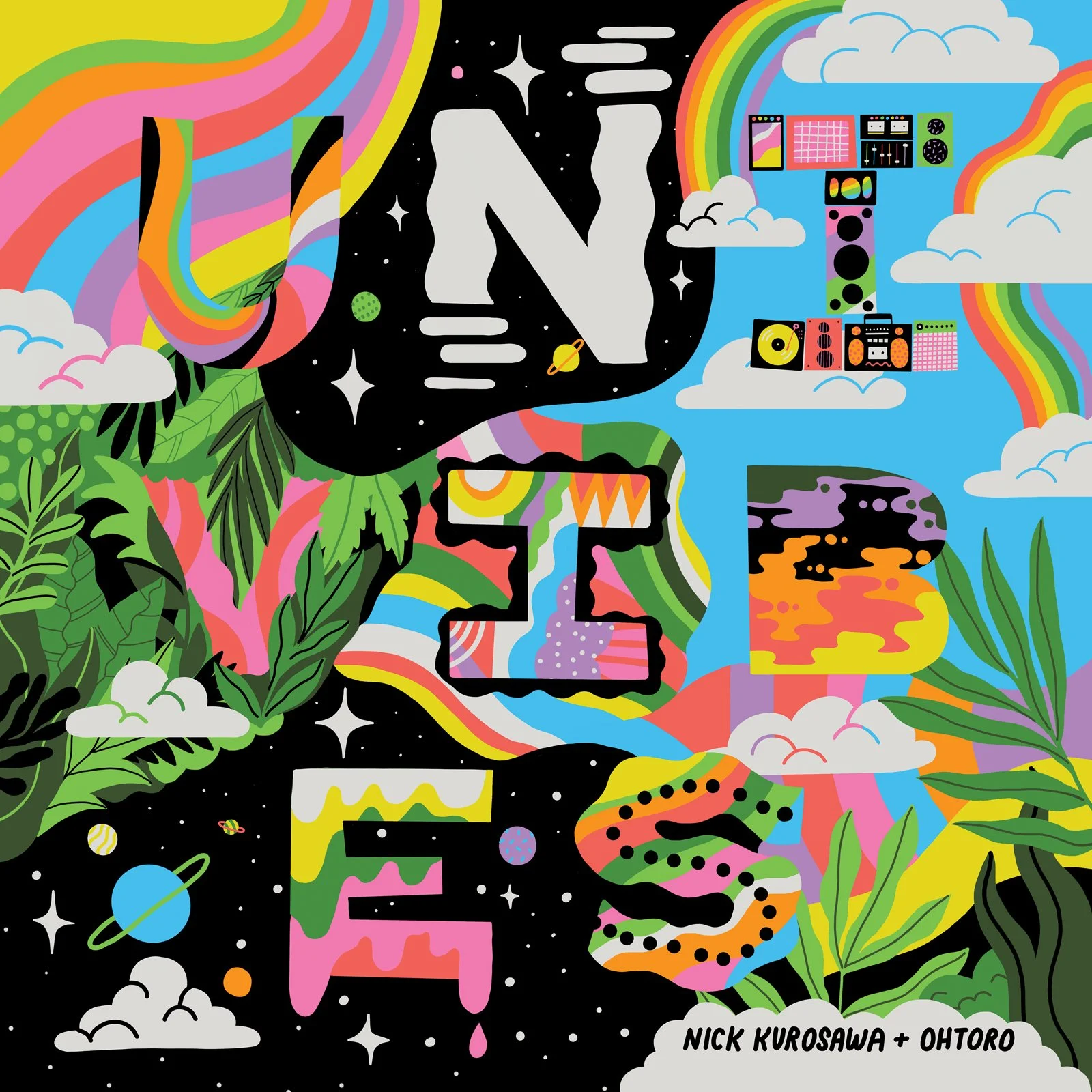 Album cover: Univibes by Ohtoro + Nick Kurosawa — Kim Sielbeck